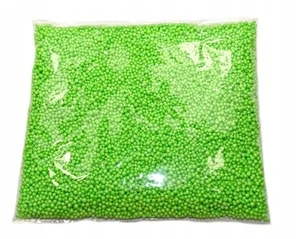 Kulki styropianowe 4 mm,10 g zielone