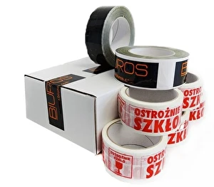 Taśma pakowa z nadrukiem LOGO kauczuk 1 kolor
