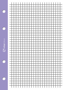 Wkład A4/250k do segregatora kratka kolorowy margines