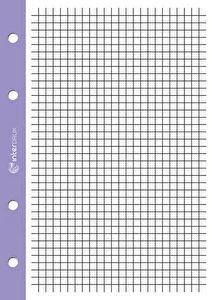 Wkład A4/250k do segregatora kratka kolorowy margines