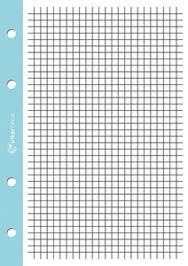 Wkład A4/250k do segregatora kratka kolorowy margines