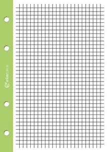Wkład A4/250k do segregatora kratka kolorowy margines