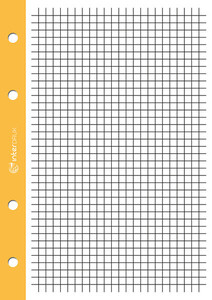 Wkład A4/250k do segregatora kratka kolorowy margines