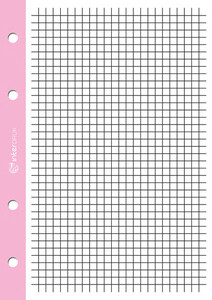 Wkład A4/250k do segregatora kratka kolorowy margines