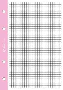 Wkład A4/250k do segregatora kratka kolorowy margines