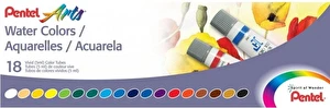 Farby akwarelowe Pentel w tubach 18 kolorów 5 ml
