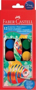 Farby akwarelowe Faber-Castell 12 kolorów + pędzelek