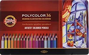 Kredki Koh-I-Noor Polycolor 36 kol w metalowym opakowaniu