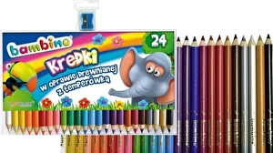 Kredki Bambino Jumbo ołówkowe 24kol