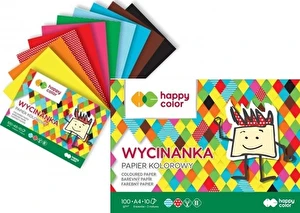 Blok wycinanka A4 100g 10 arkuszy Happy Color