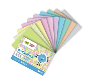 Blok wycinanka A4/10 arkuszy Happy Color pastel
