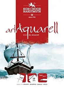 Blok do akwareli 300g/m2 A4 biały Koh I Noor