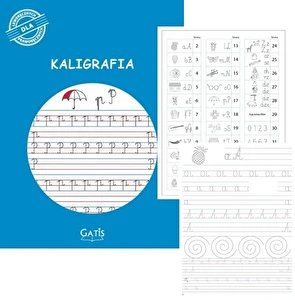 Zeszyt A4/16 k do kaligrafii Nauka pisania GATIS