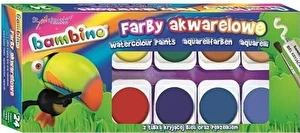 Farby akwarelowe Bambino 24 kol Duża pastylka