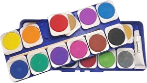 Farby akwarelowe Bambino 24 kol Duża pastylka