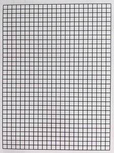 Liniuszek dwustronny kratka/linia A5 2 sztuki