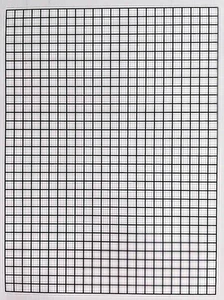 Liniuszek dwustronny kratka/linia A5 2 sztuki