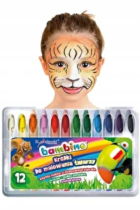 Kredki do malowania TWARZY BAMBINO 12 kol