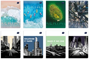 Brulion A5 96k kratka INTERDRUK oprawa twarda B&W