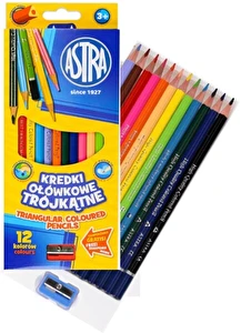 Kredki Astra ołówkowe 12 kolorów