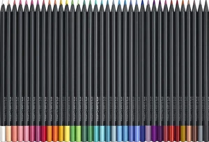 Kredki Faber-Castell trójkątne Black Edition 36 kolorów