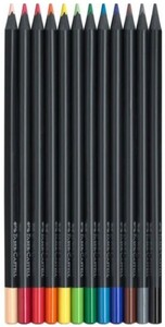 Kredki Faber-Castell trójkątne Black Edition 12 kolorów