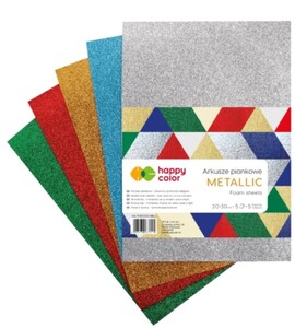Arkusze piankowe A4/5K Mix Metallic HAPPY COLOR