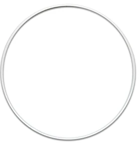 Obręcz metalowa 25 cm Biała