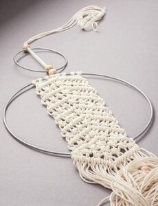 Obręcz metalowa 25 cm Biała