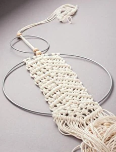 Obręcz metalowa 25 cm Biała