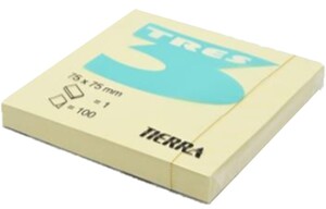 Karteczki samoprzylepne 75x75 100 sztuk żółte