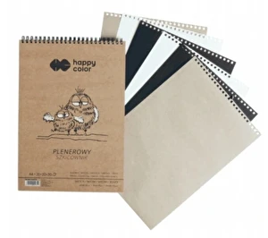 Szkicownik na spirali plenerowy A5/ 3 kolory