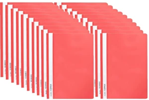 Skoroszyt PP miękki A4 czerwony Biurfol 20 sztuk