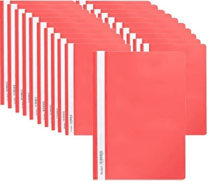 Skoroszyt PP miękki A4 czerwony Biurfol 20 sztuk