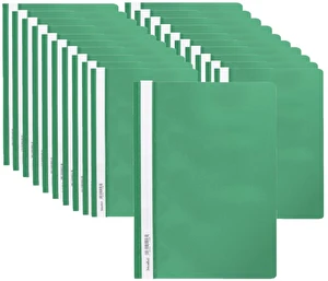 Skoroszyt PP miękki A4 zielony Biurfol 20 sztuk