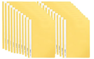 Skoroszyt PP miękki A4 żółty Biurfol 20 sztuk