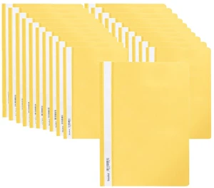 Skoroszyt PP miękki A4 żółty Biurfol 20 sztuk