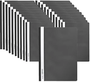 Skoroszyt PP miękki A4 czarny Biurfol 20 sztuk