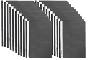 Skoroszyt PP miękki A4 czarny Biurfol 20 sztuk