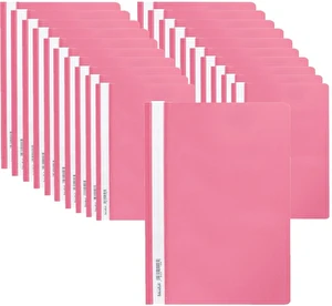 Skoroszyt PP miękki A4 różowy Biurfol 20 sztuk
