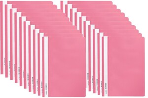 Skoroszyt PP miękki A4 różowy Biurfol 20 sztuk
