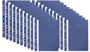 Skoroszyt miękki zawieszany PP granatowy BIURFOL 20 szt