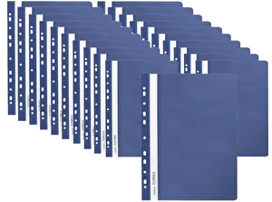 Skoroszyt miękki zawieszany PP granatowy BIURFOL 20 szt