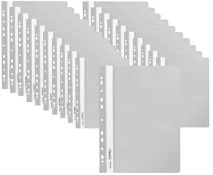 Skoroszyt miękki zawieszany PP szary BIURFOL 20 szt