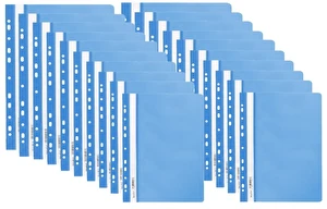 Skoroszyt miękki zawieszany PP niebieski BIURFOL 20 szt