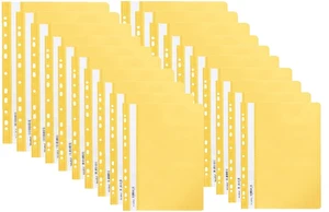 Skoroszyt miękki zawieszany PP żółty BIURFOL 20 szt