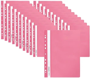 Skoroszyt miękki zawieszany PP różowy BIURFOL 20 szt