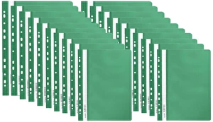 Skoroszyt miękki zawieszany PP zielony BIURFOL 20 szt