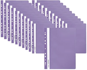 Skoroszyt miękki zawieszany PP fioletowy BIURFOL 20 szt