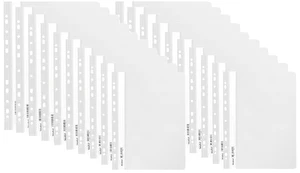 Skoroszyt miękki zawieszany PP biały BIURFOL 20 szt